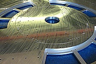 Large 1" Thick Aluminum Metal Plates BEFORE Chrome-Like Metal Polishing and Buffing Services / Restoration Services