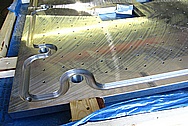 Large 1" Thick Aluminum Metal Plates BEFORE Chrome-Like Metal Polishing and Buffing Services / Restoration Services