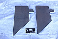 Aluminum Sheet Metal Pieces BEFORE Chrome-Like Metal Polishing and Buffing Services / Restoration Services 
