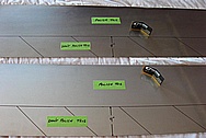 Stainless Steel Sheet Metal Pieces BEFORE Chrome-Like Metal Polishing and Buffing Services / Restoration Services