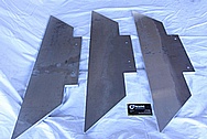 Aluminum Sheet Metal Pieces BEFORE Chrome-Like Metal Polishing and Buffing Services / Restoration Services 