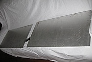 Aluminum Sheet Metal Pieces BEFORE Chrome-Like Metal Polishing and Buffing Services / Restoration Services 