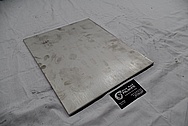 Stainless Steel Plate BEFORE Chrome-Like Metal Polishing and Buffing Services / Restoration Services