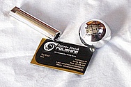 Steel Automotive Shifter Rod Piece and Knob AFTER Chrome-Like Metal Polishing and Buffing Services