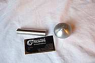 Steel Automotive Shifter Rod Piece and Knob BEFORE Chrome-Like Metal Polishing and Buffing Services