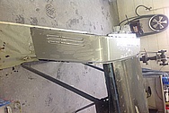 Stainless Steel Porsche Targa Top Bar BEFORE Chrome-Like Metal Polishing and Buffing Services / Restoration Services 