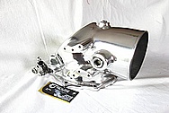 Aluminum Tractor Supercharger / Blower AFTER Chrome-Like Metal Polishing and Buffing Services / Restoration Services 