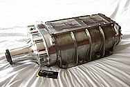 Aluminum Supercharger / Blower BEFORE Chrome-Like Metal Polishing and Buffing Services