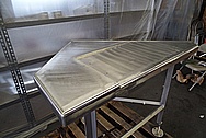 Stainless Steel Pharmaceutical Table BEFORE Chrome-Like Metal Polishing and Buffing Services / Restoration Services 