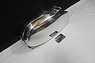 Aluminum Motorcycle Gas Tank AFTER Chrome-Like Metal Polishing and Buffing Services / Restoration Service