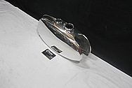 Aluminum Motorcycle Gas Tank AFTER Chrome-Like Metal Polishing and Buffing Services / Restoration Service