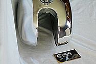 Aluminum Motorcycle Gas Tank AFTER Chrome-Like Metal Polishing and Buffing Services / Restoration Service