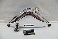 Aluminum Motorcycle Gas Tank AFTER Chrome-Like Metal Polishing and Buffing Services / Restoration Services
