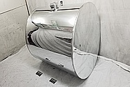 Semi-Truck Aluminum Fuel Tank AFTER Chrome-Like Metal Polishing and Buffing Services - Aluminum Polishing