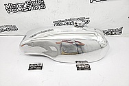 Aluminum Motorcycle Gas Tank AFTER Chrome-Like Metal Polishing and Buffing Services - Aluminum Polishing