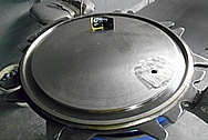 Stainless Steel Railroad / Tank Car Compartment Lids / Covers BEFORE Chrome-Like Metal Polishing and Buffing Services / Restoration Services