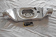 Aluminum Intercooler Tank BEFORE Chrome-Like Metal Polishing and Buffing Services - Aluminum Polishing Services 