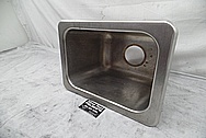 Stainless Steel Boat Kitchen Sink / Tank BEFORE Chrome-Like Metal Polishing and Buffing Services - Stainless Steel Polishing Services 
