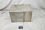 Aluminum Fuel Cell / Gas Tank BEFORE Chrome-Like Metal Polishing and Buffing Services - Aluminum Polishing - Tank Polishing 
