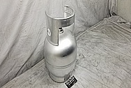 Aluminum Propane Tank BEFORE Chrome-Like Metal Polishing and Buffing Services - Aluminum Polishing - Tank Polishing 