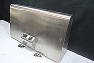 Custom Steel Car Gas Tank BEFORE Chrome-Like Metal Polishing and Buffing Services / Restoration Service