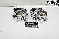 Aluminum Twin Throttle Bodies AFTER Chrome-Like Metal Polishing - Aluminum Polishing - Throttle Body Polishing