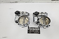 Aluminum Twin Throttle Bodies AFTER Chrome-Like Metal Polishing - Aluminum Polishing - Throttle Body Polishing