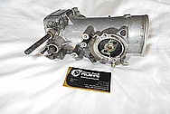 Toyota Supra 2JZ-GTE Aluminum Throttle Body BEFORE Chrome-Like Metal Polishing and Buffing Services / Restoration Services / Custom Modification Traction Control Delete Services 