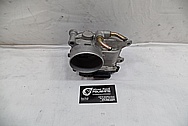 Mitsubishi Lancer EVO X Aluminum Throttle Body BEFORE Chrome-Like Metal Polishing - Aluminum Polishing Service 