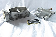 2007 Ford GT500 Aluminum Throttle Body BEFORE Chrome-Like Metal Polishing and Buffing Services