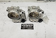 Aluminum Twin Throttle Bodies BEFORE Chrome-Like Metal Polishing - Aluminum Polishing - Throttle Body Polishing