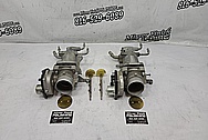 Jaguar Aluminum Throttle Bodies BEFORE Chrome-Like Metal Polishing - Aluminum Polishing - Throttle Body Polishing