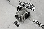 Toyota Supra 2JZ-GTE Aluminum Throttle Body BEFORE Chrome-Like Metal Polishing - Aluminum Polishing - Throttle Body Polishing Plus Custom Traction Control Delete Modifications 