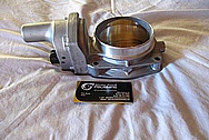2012 Chevy LS3 Aluminum Throttle Body BEFORE Chrome-Like Metal Polishing and Buffing Services