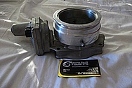 Aluminum V8 Throttle Body BEFORE Chrome-Like Metal Polishing and Buffing Services