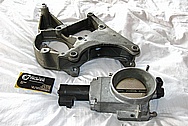 2000 CHEVY Corvette Aluminum Throttle Body BEFORE Chrome-Like Metal Polishing and Buffing Services / Restoration Services
