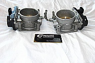 Nissan GTR Aluminum Throttle Body BEFORE Chrome-Like Metal Polishing and Buffing Services / Restoration Services