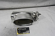 Dragon Oval Aluminum Throttle Body BEFORE Chrome-Like Metal Polishing and Buffing Services / Restoration Services