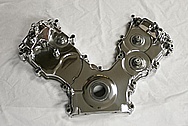 Ford Mustang Cobra Aluminum Timing Belt / Chain Cover AFTER Chrome-Like Metal Polishing and Buffing Services