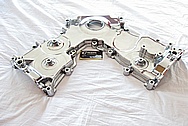 Ford Mustang Cobra Aluminum Timing Belt Cover AFTER Chrome-Like Metal Polishing and Buffing Services