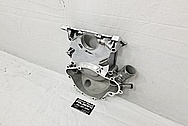 Aluminum V8 Engine Timing Cover AFTER Chrome-Like Metal Polishing and Buffing Services - Aluminum Polishing