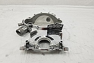 Aluminum V8 Engine Timing Cover AFTER Chrome-Like Metal Polishing and Buffing Services - Aluminum Polishing