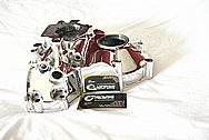 Mazda RX7 Aluminum Timing Cover AFTER Chrome-Like Metal Polishing and Buffing Services
