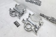 Aluminum Timing Covers AFTER Chrome-Like Metal Polishing - Aluminum Polishing - Timing Cover Polishing Services