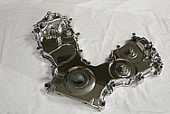 Ford Mustang Cobra Aluminum Timing Belt / Chain Cover AFTER Chrome-Like Metal Polishing and Buffing Services