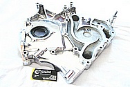 Dodge Hemi 6.1L Engine Aluminum Timing Cover AFTER Chrome-Like Metal Polishing and Buffing Services