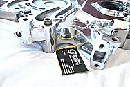 Dodge Hemi 6.1L Engine Aluminum Timing Cover AFTER Chrome-Like Metal Polishing and Buffing Services