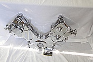 Ford Mustang 4.6l 3V Engine Aluminum Timing Cover AFTER Chrome-Like Metal Polishing and Buffing Services