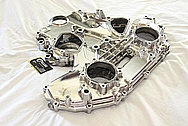 Nissan 350Z Aluminum Engine Timing Cover AFTER Chrome-Like Metal Polishing and Buffing Services