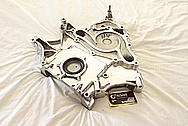 Dodge Challenger 6.1L Aluminum Engine Timing Cover AFTER Chrome-Like Metal Polishing and Buffing Services